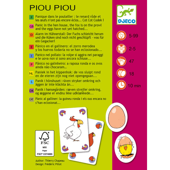 Strategy Card Game - Piou Piou