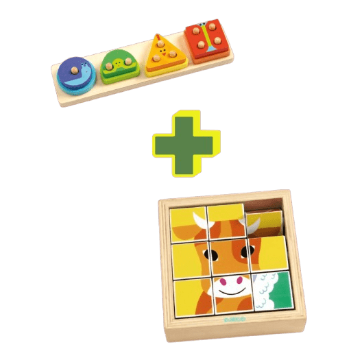 Conjunto Empilhar + Puzzle