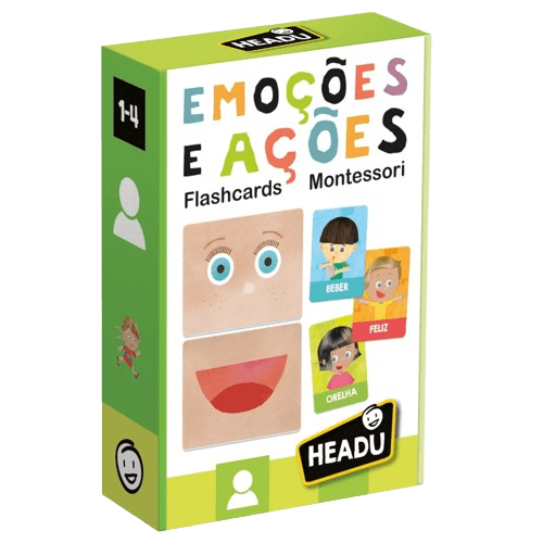 Flashcards Emoções e Ações - Montessori