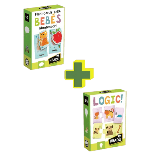 Conjunto Flashcards Montessori + Logic